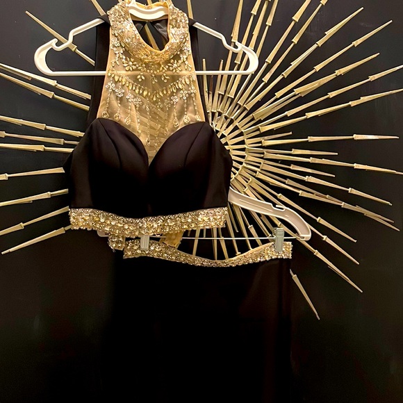 Dresses Faviana Long Two Piece Gown Size 8 Poshmark